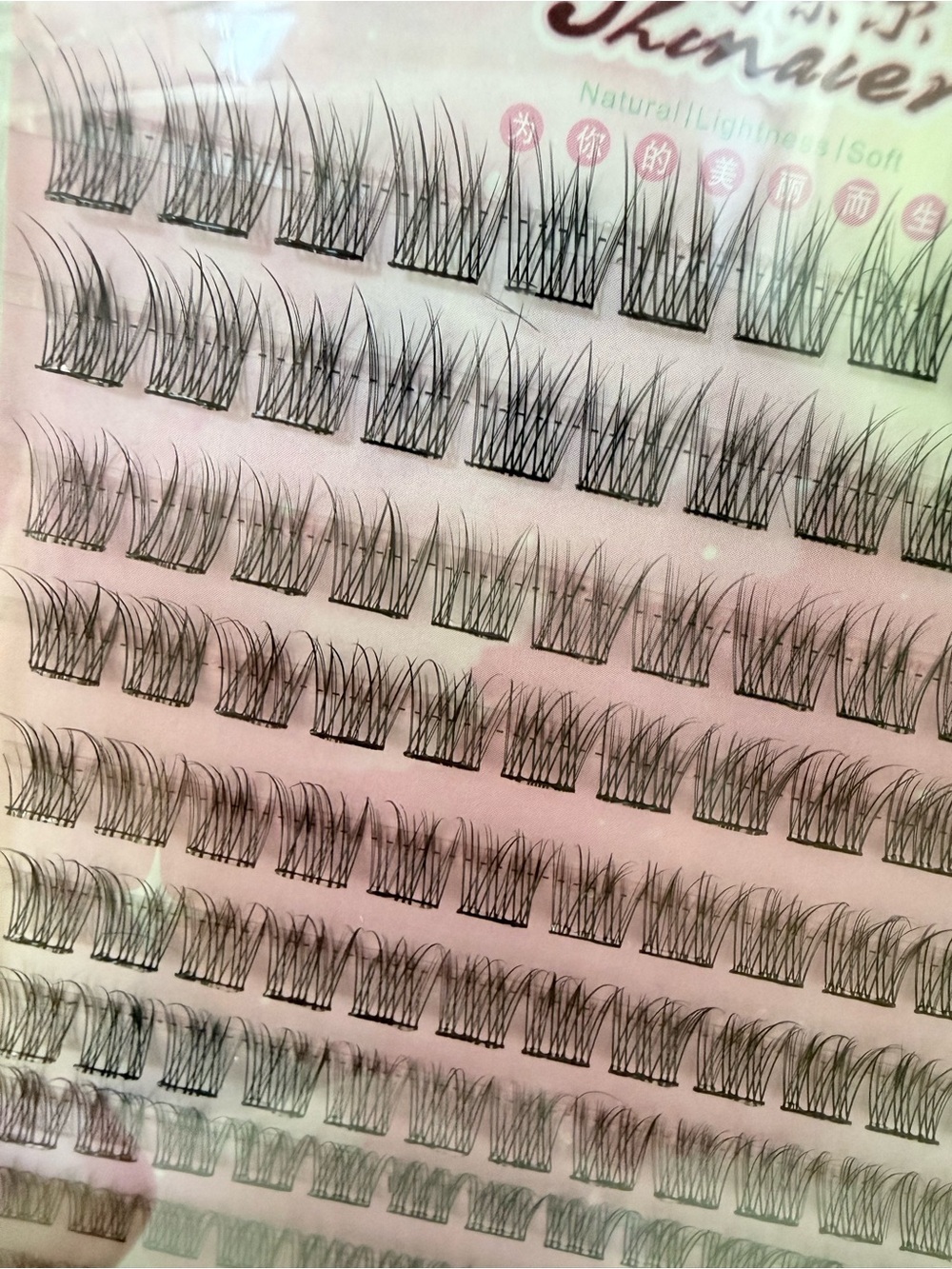 5 Packs No Glue Self-Adhesive False Eyelashes + 5 Tweezers | Natural Wispy | New